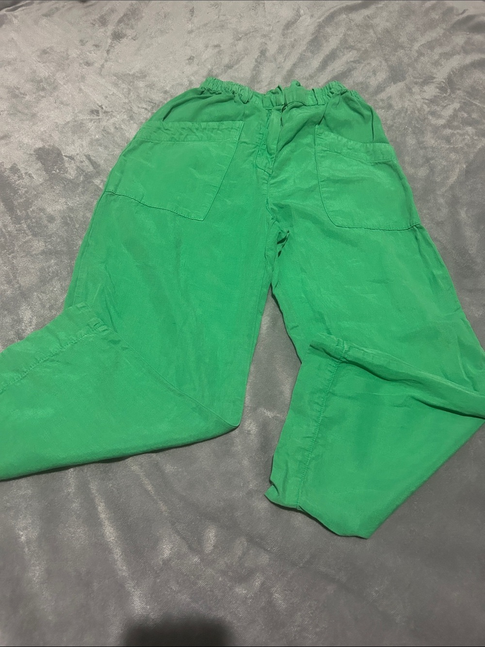 Zara Kids girl green Elastic-Waist Cargo Bottoms
